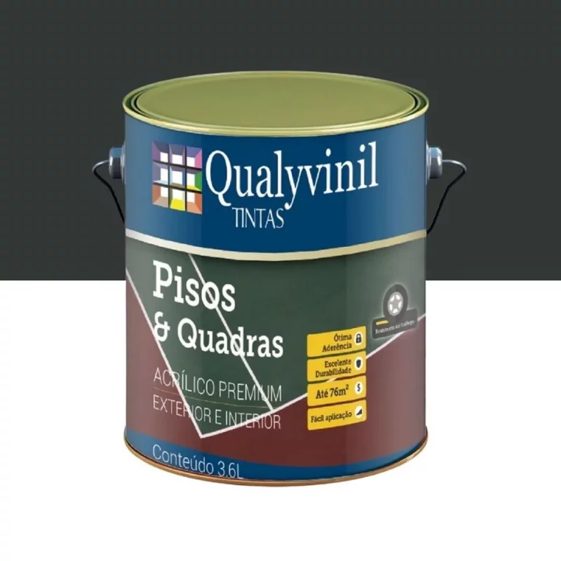 TINTA PISO QUALYVINIL PRETO 900ML