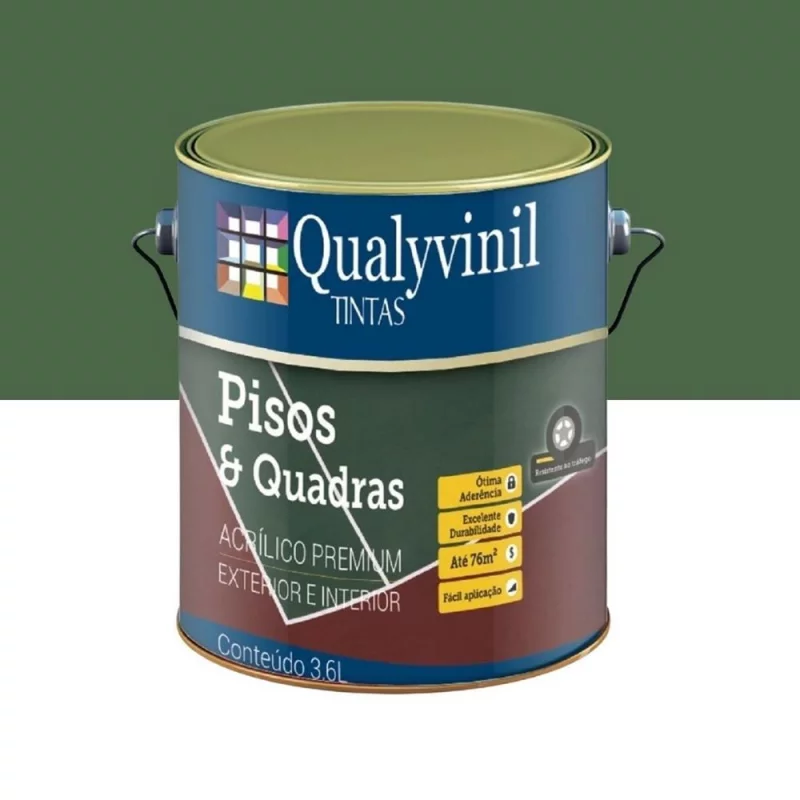 TINTA PISO QUALYVINIL VERDE 3,6L