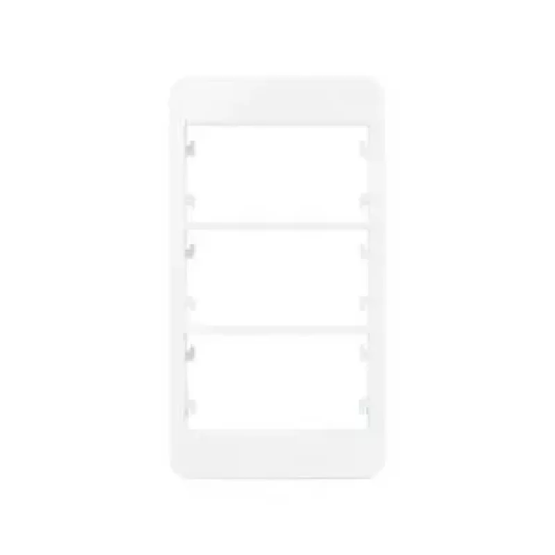 PLACA MG P/ CONDULETE SLEEK 3 POSTO HORIZ. + SUP. BR