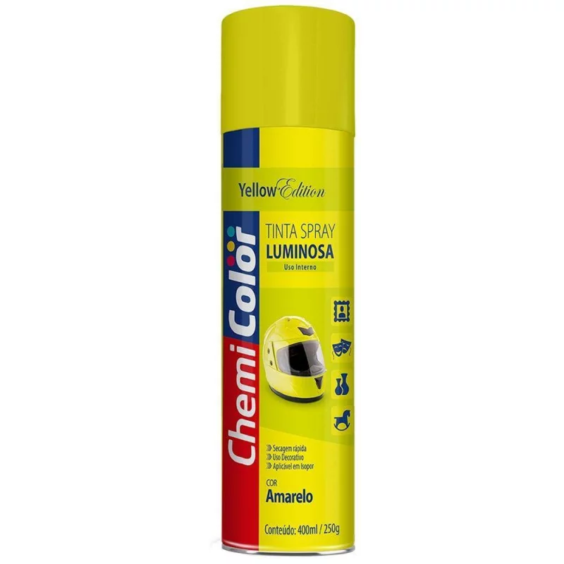 TINTA SPRAY CHEMICOLOR LUMINOSA AMARELO 400ML