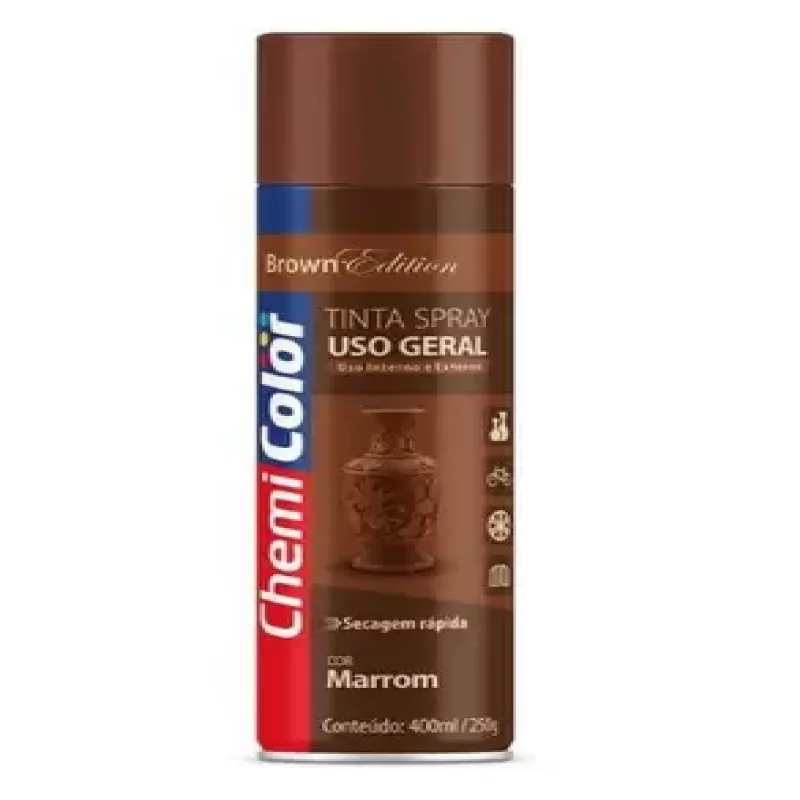 TINTA SPRAY CHEMICOLOR MARROM 400ML