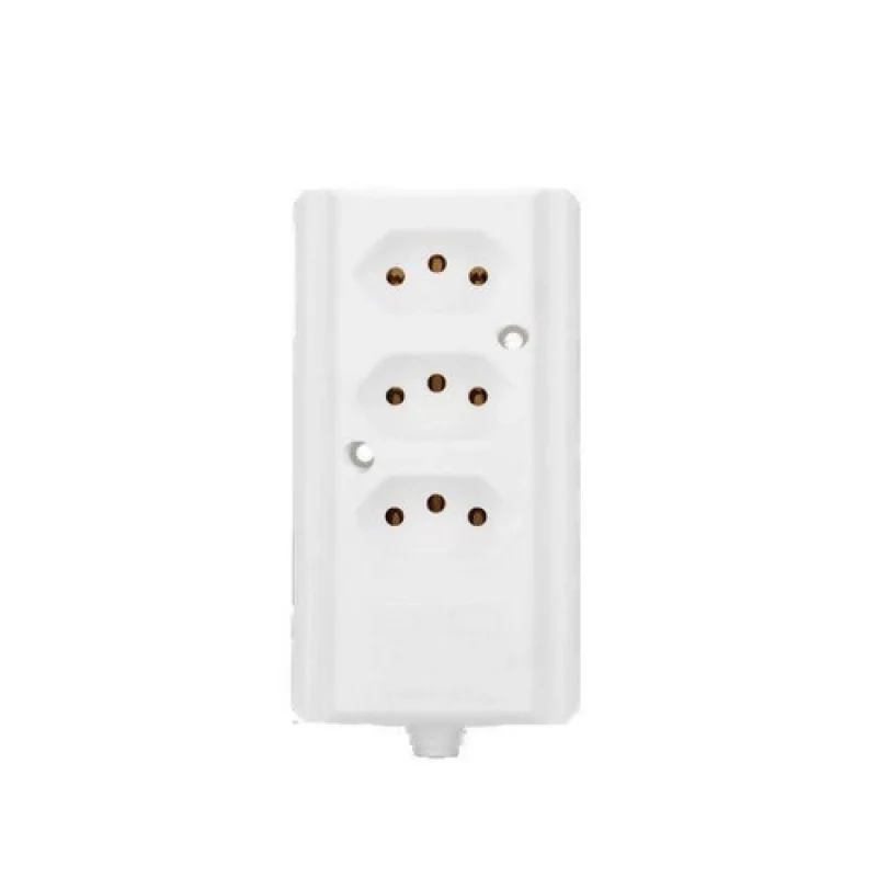 TOMADA BARRA INTERNEED B TRIPLA. 2P+T 10/20A BRANCO