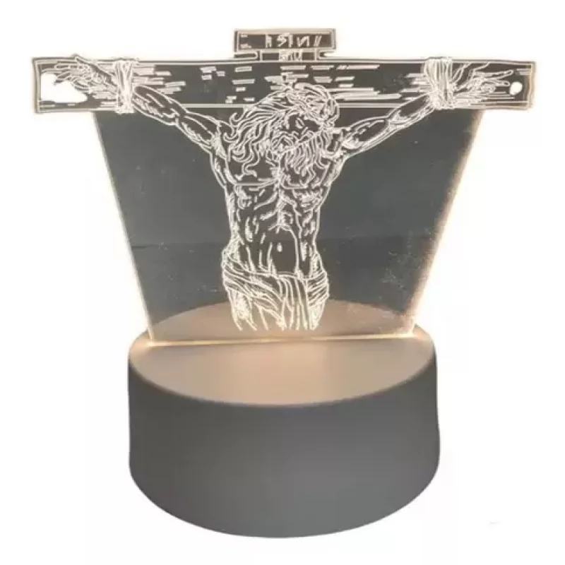 LUMINÁRIA ABARJUR 3D JESUS CRISTO