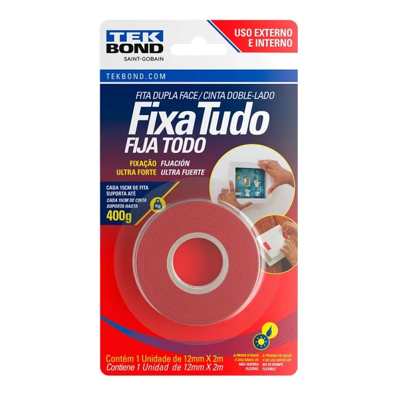 Fita Dupla Face - Fixa Tudo 400g