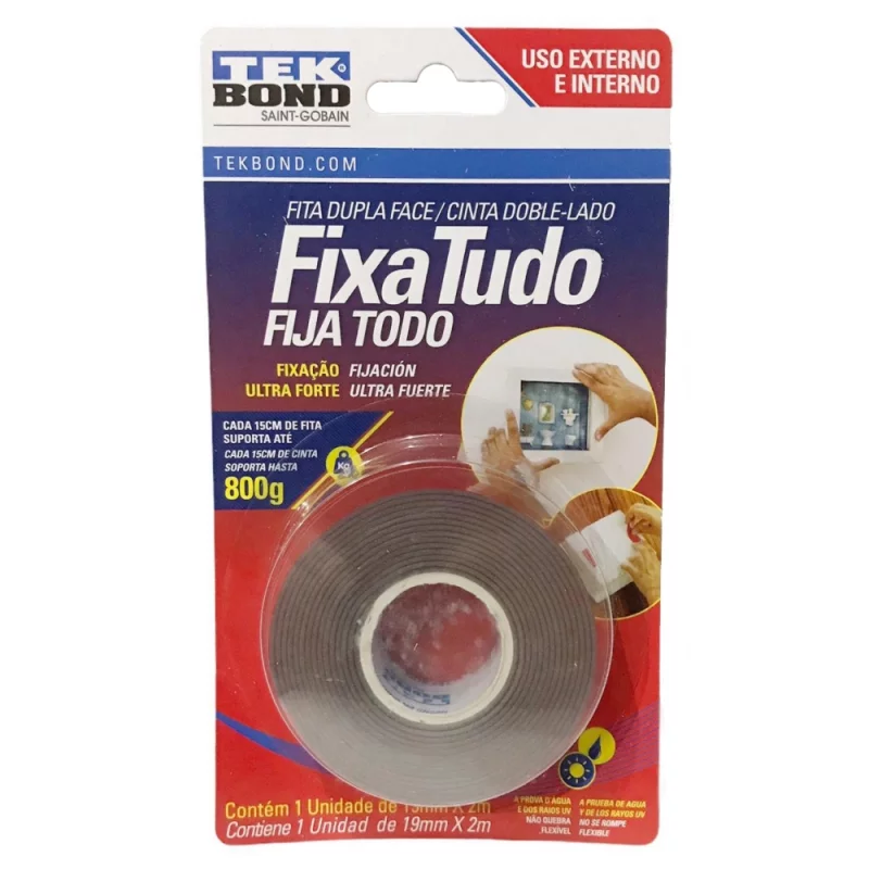 Fita Dupla Face - Fixa Tudo 800g