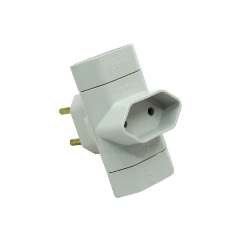 PINO ADAPTADOR 3 SAIDAS 10A ILUMI