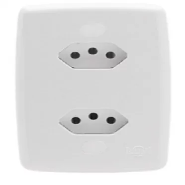 TOMADA ILUM SAFIRA 02 DIST. 2P+T 10A 