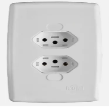 TOMADA ILUM SAFIRA MONOB 02 TOM. 2P+T 20A 