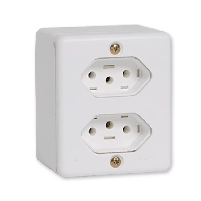 SISTEMA X. ILUMI TOMADA DUPLA 2P+T 20A 